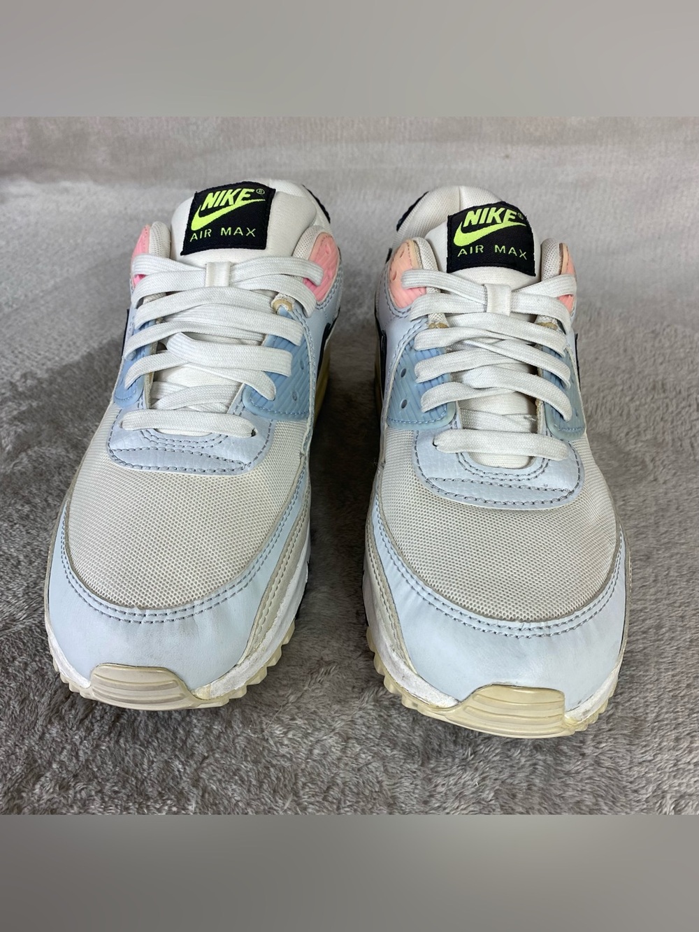 Nike Air Max 90 Women's Sneakers Shoes Size 11 MultiColor Pastel Leather - Picture 5 of 10